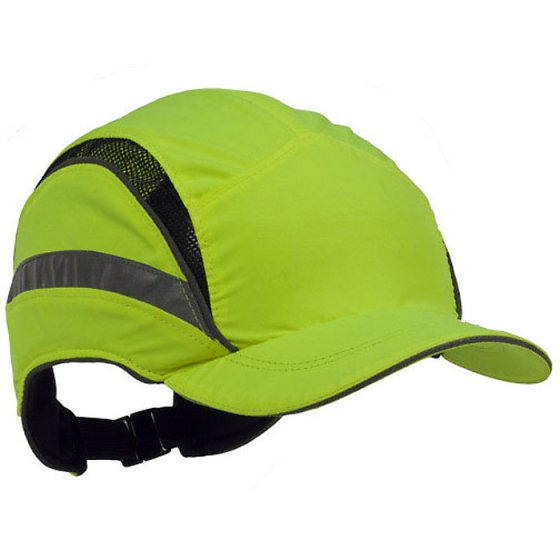 Hc23 First Base 3 Cap Reduced Peak for Increased Vision Hi Vis Yellow