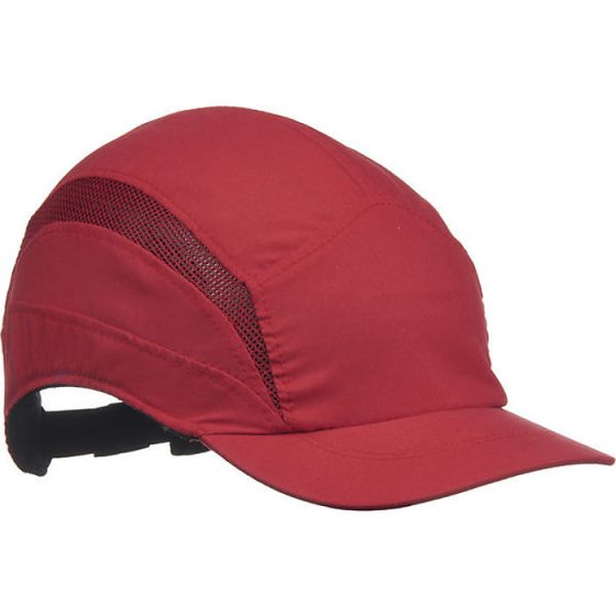 Hc24 First Base 3 Cap Black Reduced Peak Side Mesh Ventilation EN812 Red