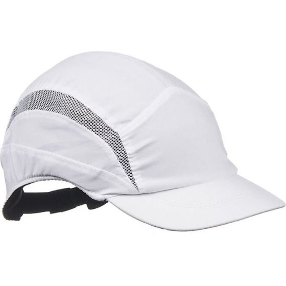 HC24 First Base 3 Cap Black Side Mesh Reduced Peak Better Vision White