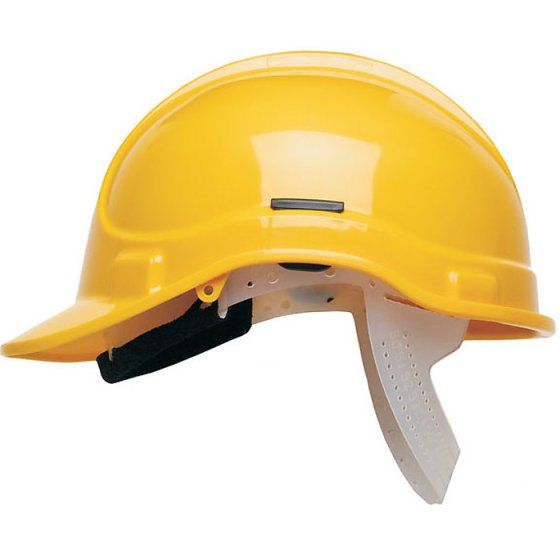 Elite Safety Helmet Scott HC300 used with Hearing Protection EN397 Yellow