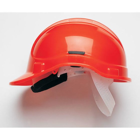 HC300SBT Safety Helmet H/D Polyethylene 8 Point Plastic Cradle Hi Vis Ornge