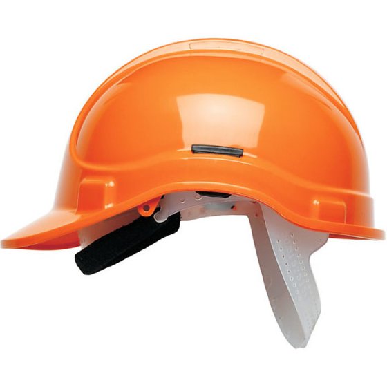 Safety Helmet HC300SBT Heavy Engineering Eight Point Plastic Headgear Orange