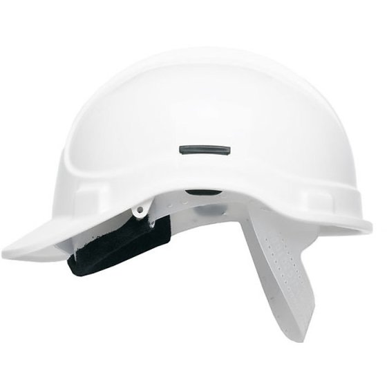 Safety Helmet HC300SBT Heavy Engineering Eight Point Plastic Headgear White