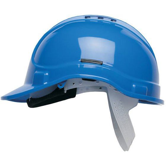 Vented Elite Helmet HC300 HDPE 8 Point terylene Head Gear Weighs 310g Blue