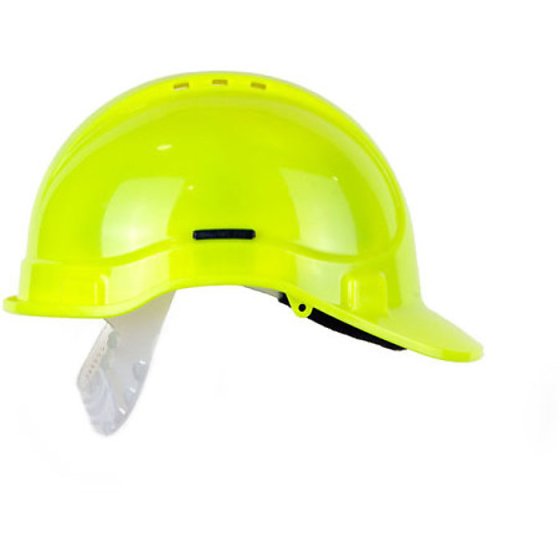 Vented Elite Helmet HC300 HDPE 8 Point Head Gear Weighs 310g Hi-Vis Yellow
