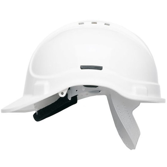 Vented Elite Helmet HC300 HDPE 8 Point terylene Head Gear Weighs 310g White