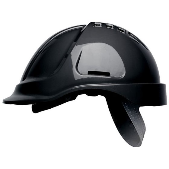 Vented Safety Helmet HC600 Hearing Protection Interface VDE Approved Black