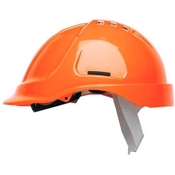 Scott HC600 Vented Helmet ABS with 8 Point terylene Headgear Hi Vis Orange