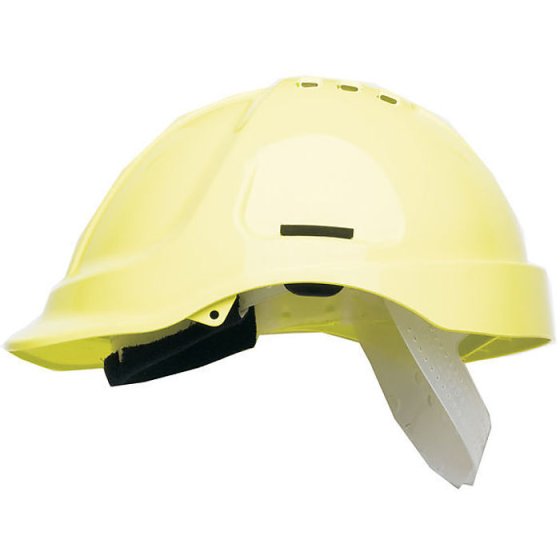 Scott HC600 Vented Helmet ABS with 8 Point terylene Headgear Hi Vis Yellow