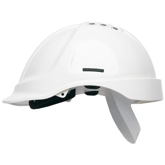 Vented Safety Helmet HC600 Hearing Protection Interface VDE Approved White