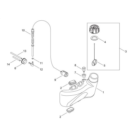 Fuel Tank for ECHO HCR-165ES