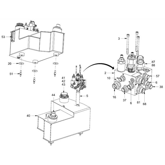 Hydraulic Oil Tank Assembly