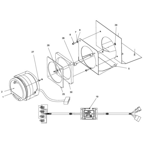 Tachograph Assembly for Hamm