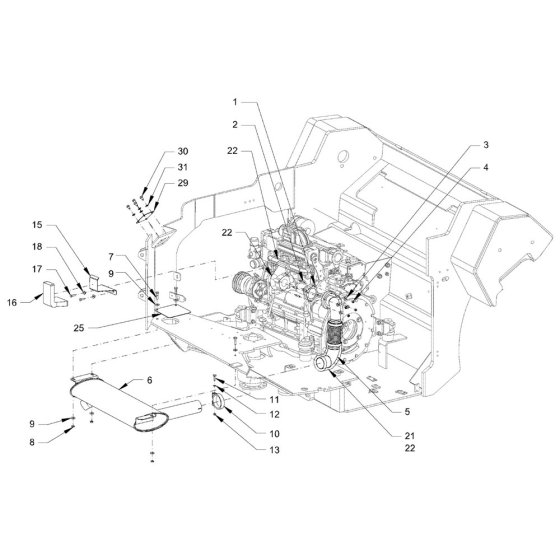 Exhaust System for Hamm HD90