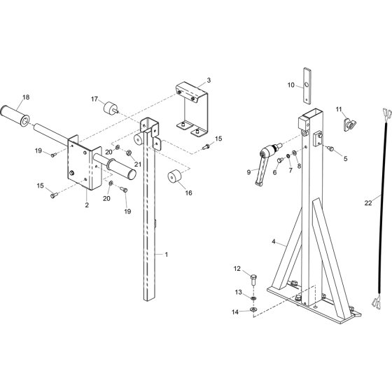 Handle Assembly for Duo350X