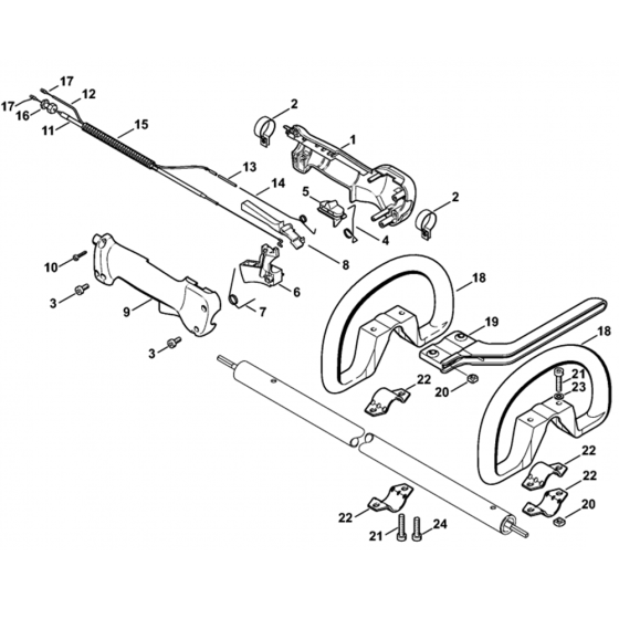 Handle Assembly for Stihl HL73