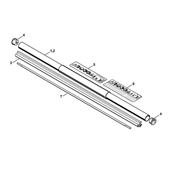 Drive Tube Assembly for Stihl HL91K