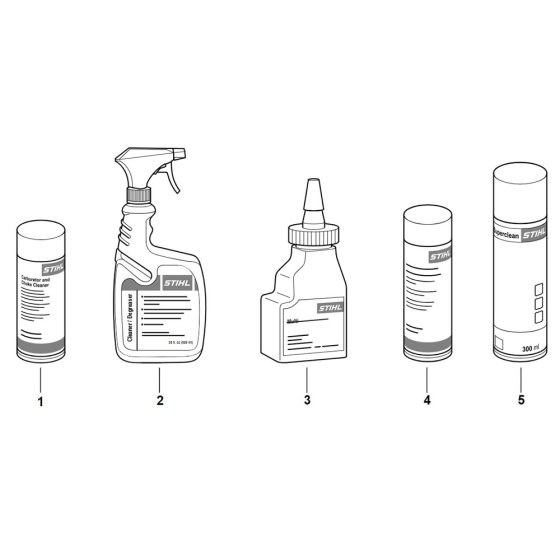Stihl HLA 135 Cleaning Products