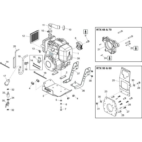 Honda GX100 Engine Assembly