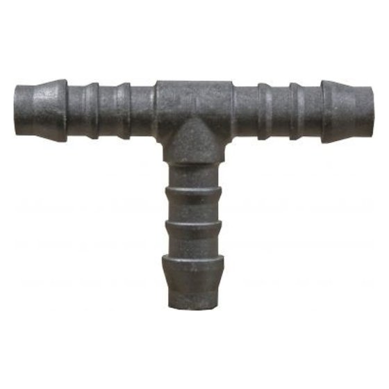 Black 5mm Plastic T-Piece Hose Joiner/Pipe Connector
