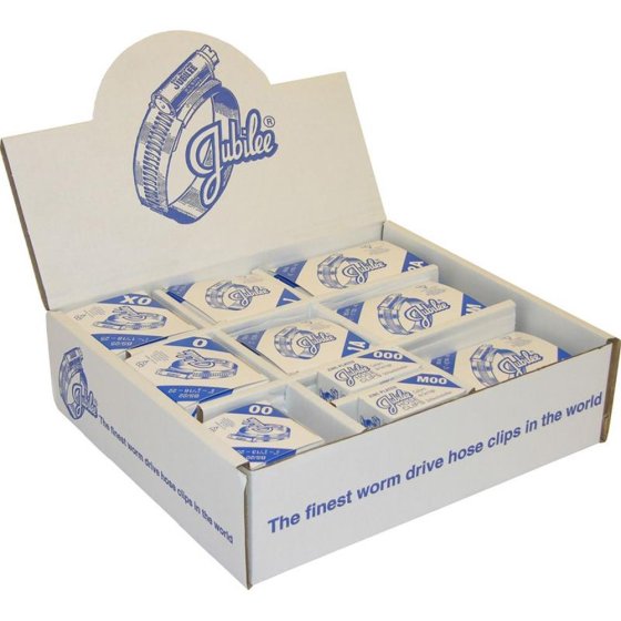 PCL Jubilee Handy Pack 100 Hose Clips (Mild Steel Zinc Plated) - HP100