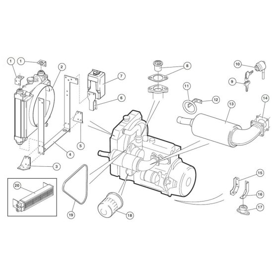 Diesel Engine Assembly