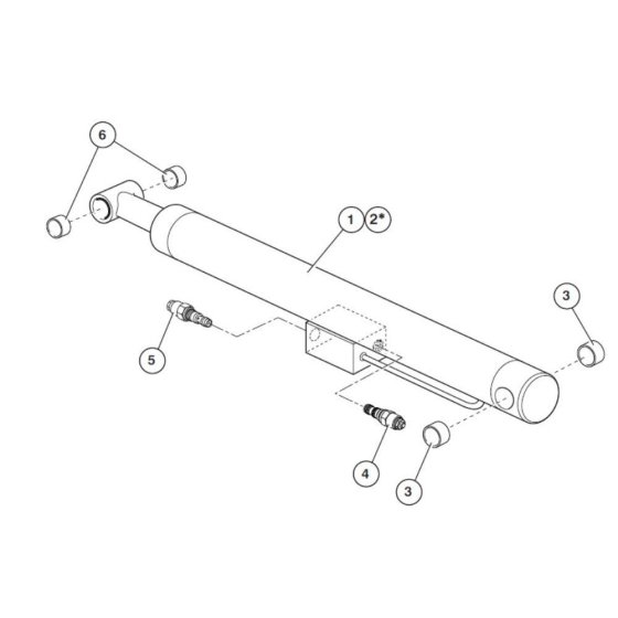 Flyboom Cylinder Assembly