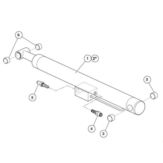 Flyboom Cylinder Assembly for Nifty Lift HR28 SP85 4X4 Access Platforms