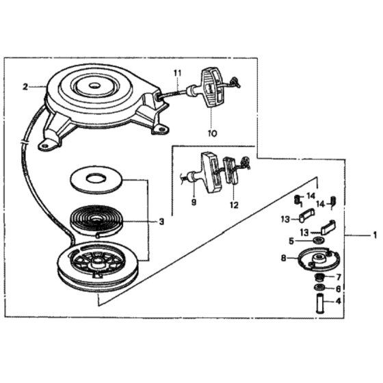 Recoil Starter for Honda HRD535