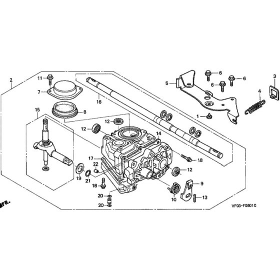 Transmission for Honda HRD536C