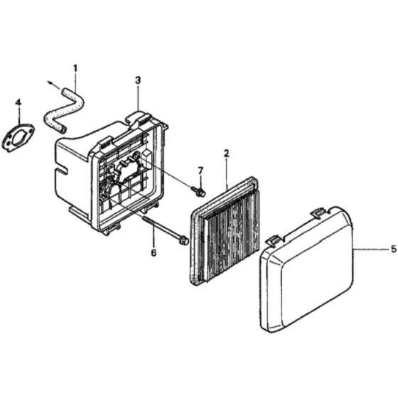 Air Cleaner for Honda HRD536C2