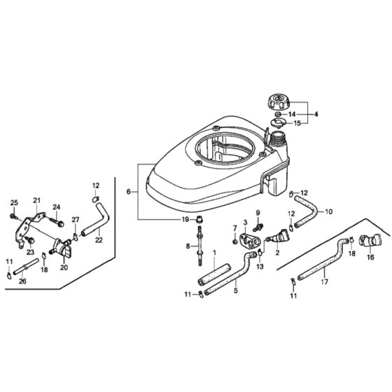 Fan Cover for Honda HRG415C1