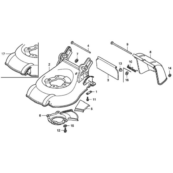 Cutter Housing for Honda HRG465C1