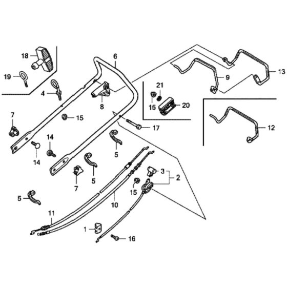 Handle Pipe for Honda HRG465C3