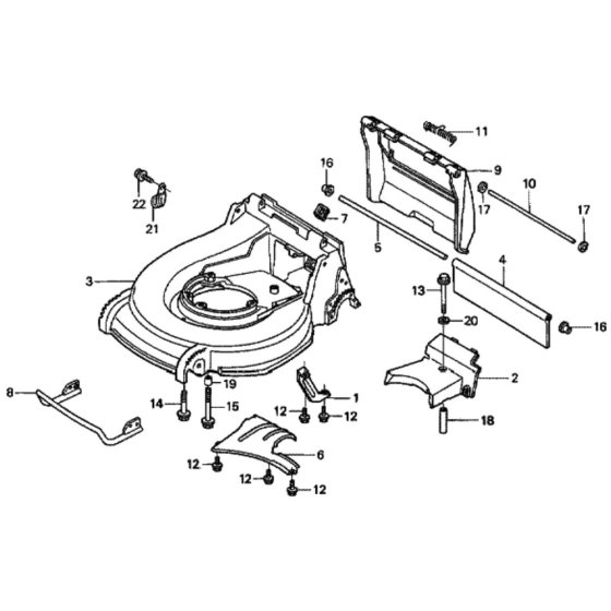 Cutter Housing for Honda HRH536K1