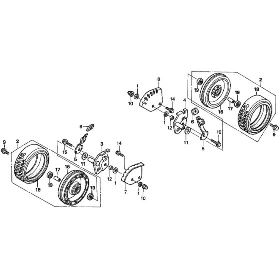 Front Wheel for Honda HRH536K2