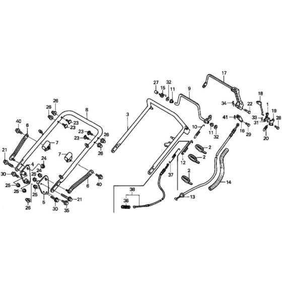 Handle Pipe for Honda HRH536K3