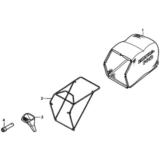 Grass Bag/ Tool for Honda HRH536K3