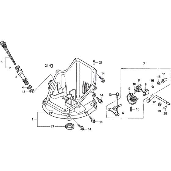 Oil Pan Assembly for Honda HRX426