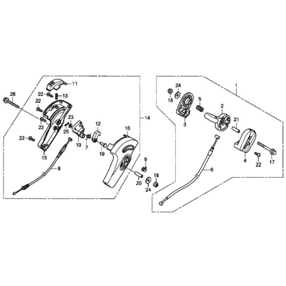 Throttle for Honda HRX476C1