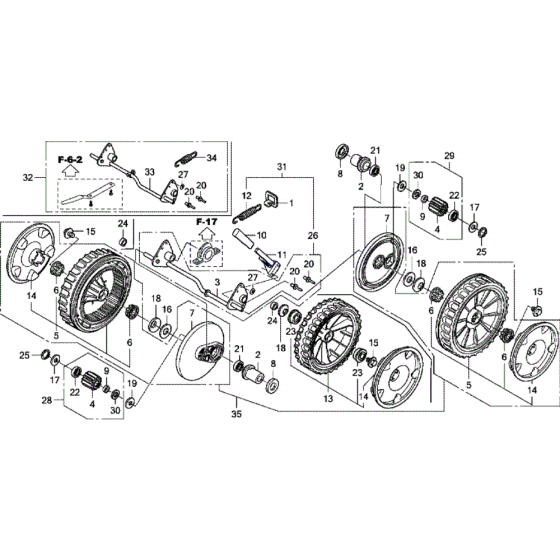 Wheels & Height Adjuster for Honda