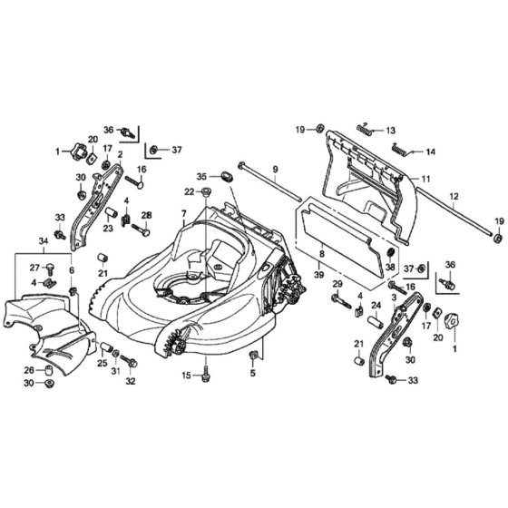 Cutter Housing for Honda HRX537C
