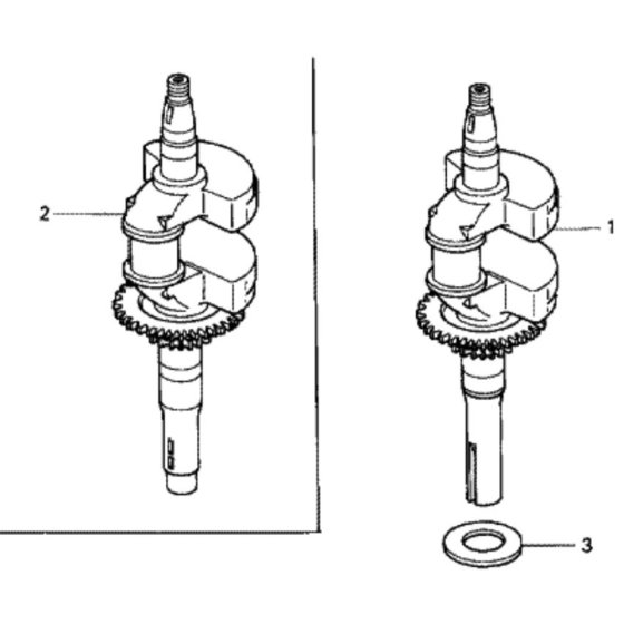 Crankshaft for Honda HRX537C