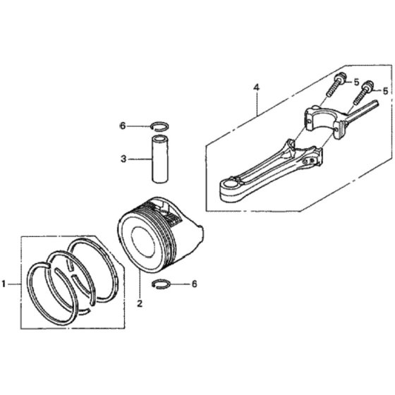 Piston for Honda HRX537C