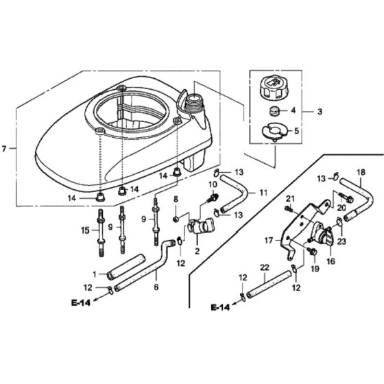 Fan Cover for Honda HRX537C