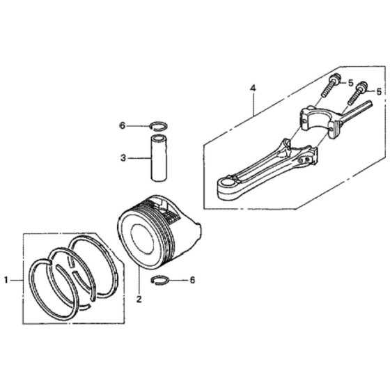 Piston for Honda HRX537C