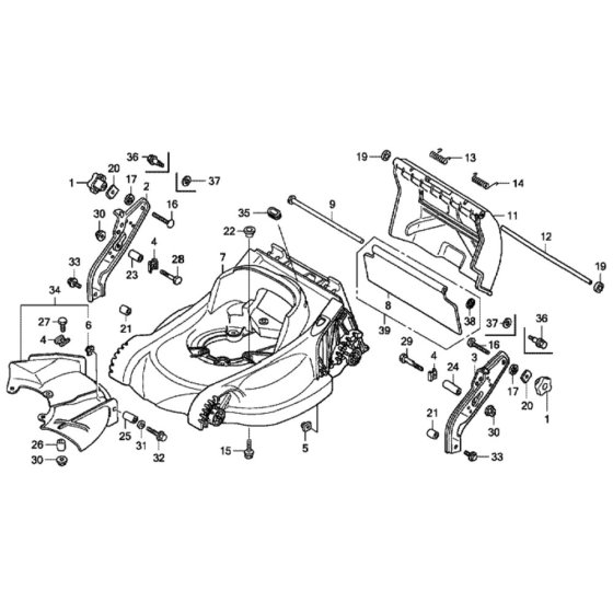 Cutter Housing for Honda HRX537C1