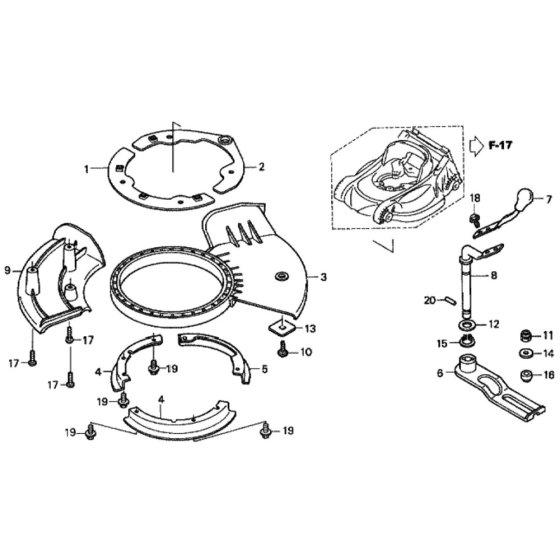 Shutter for Honda HRX537C1