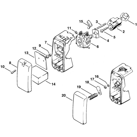 Filter Housing for Stihl HS60, HS61