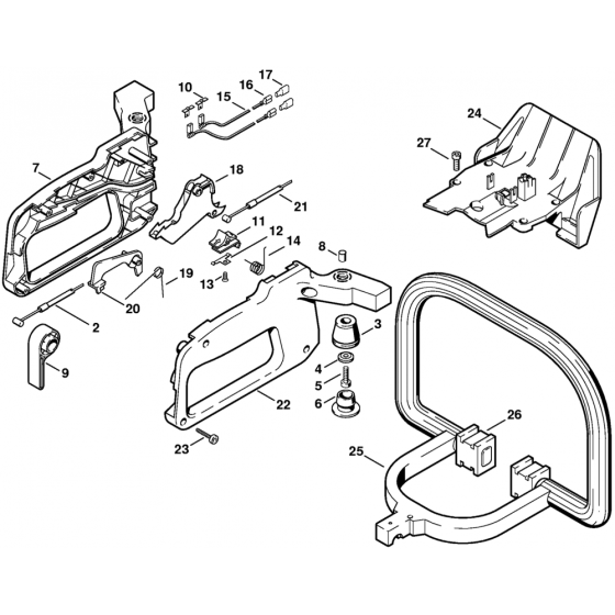 HS72 Hedge Trimmer Handle